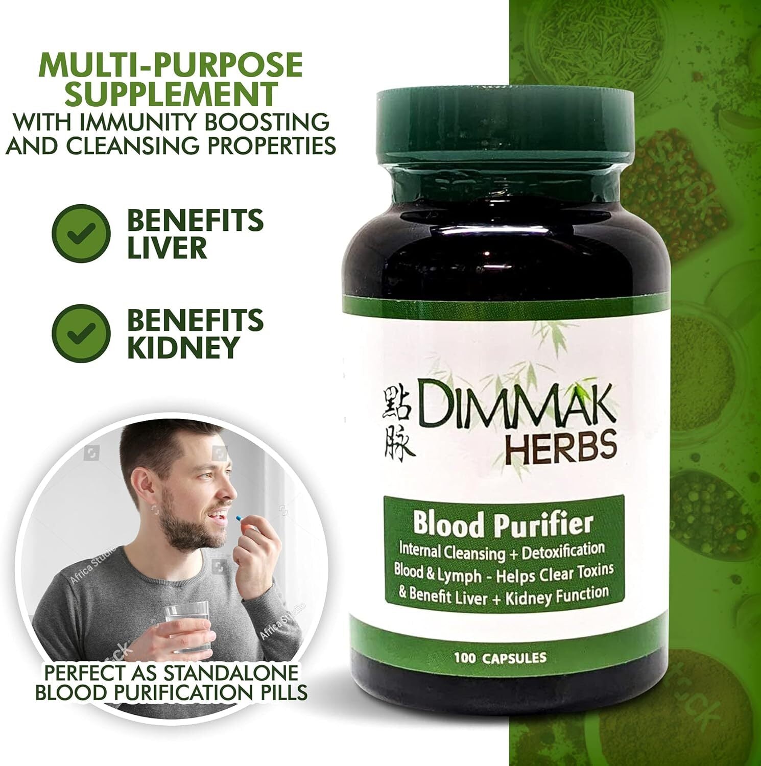 Certified Organic Blood Purifier for Internal Cleansing & Detoxification + Benef