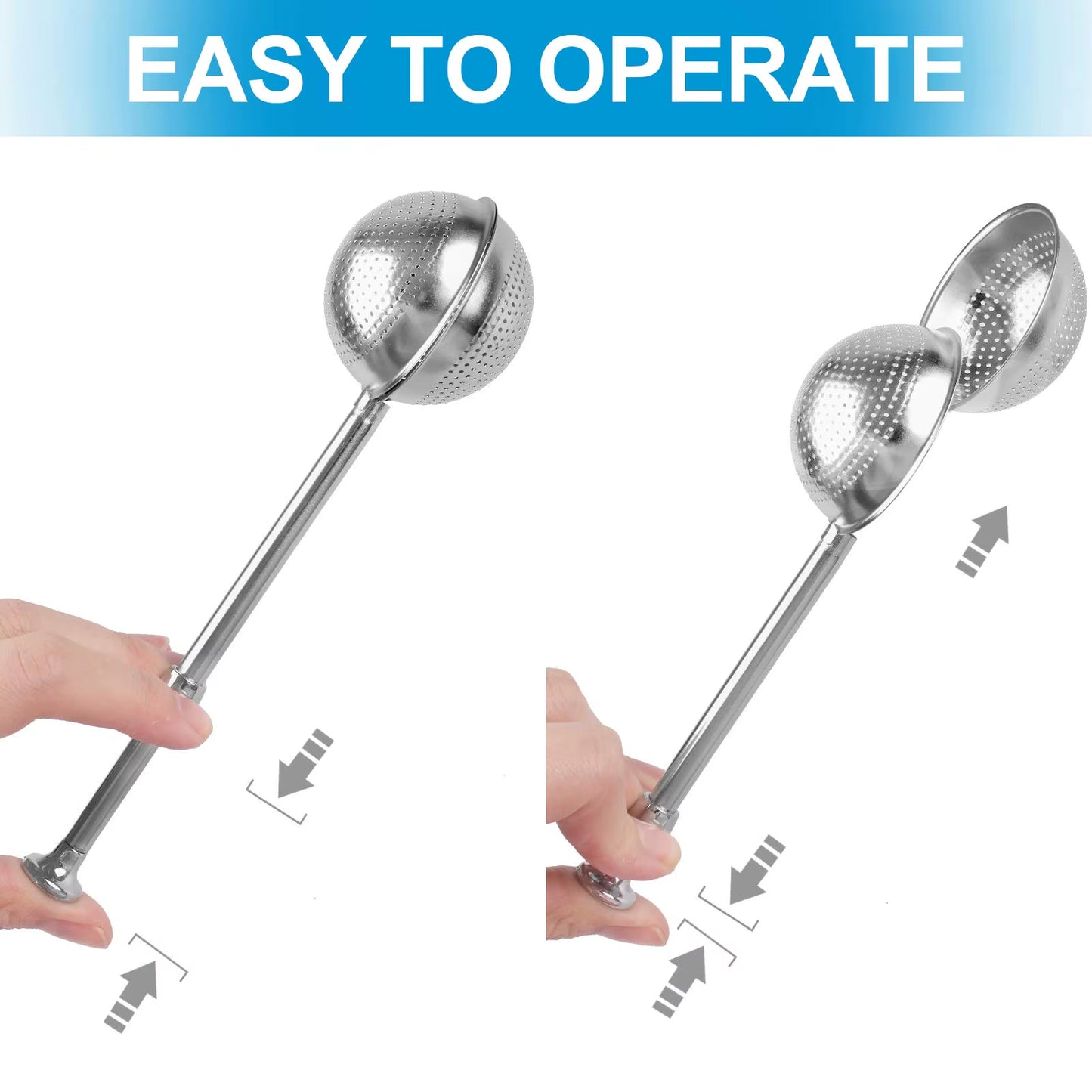 2 Pcs Tea Ball Strainers for Loose Leaf Tea, Stainless Steel Tea Infuser, Mesh Tea Filter Tea Steeper for Brew Tea