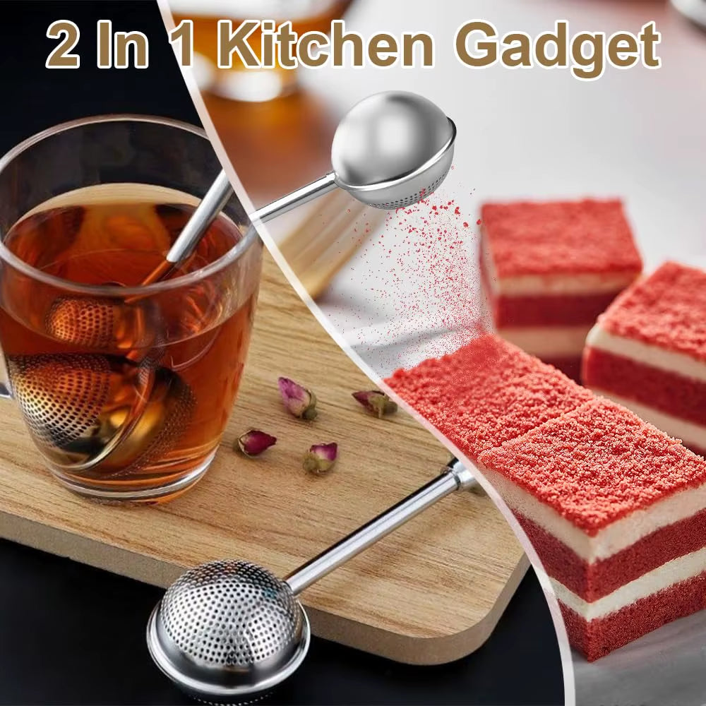 2 Pcs Tea Ball Strainers for Loose Leaf Tea, Stainless Steel Tea Infuser, Mesh Tea Filter Tea Steeper for Brew Tea